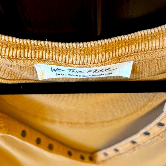 Free People Military Mix Henley - Athenian Bronze Size Small - Picture 4 of 6